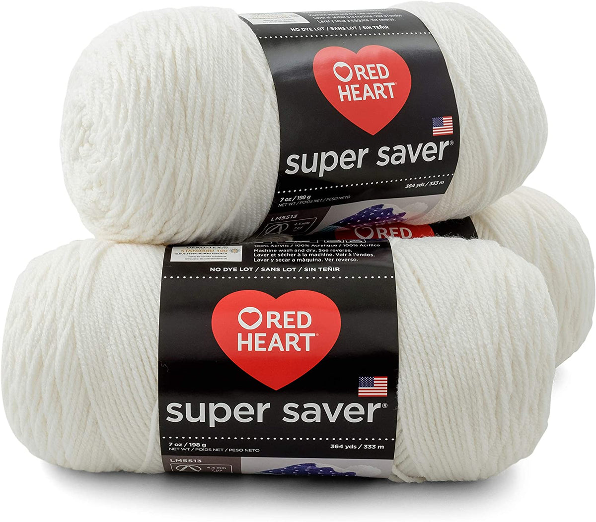 Red Heart Super Saver Jumbo Yarn White