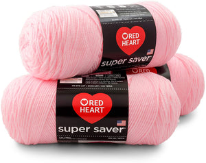 3-Pack RedHeart Yarn Baby Pink