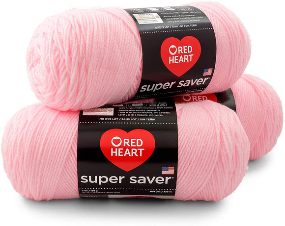 3-Pack RedHeart Yarn Baby Pink