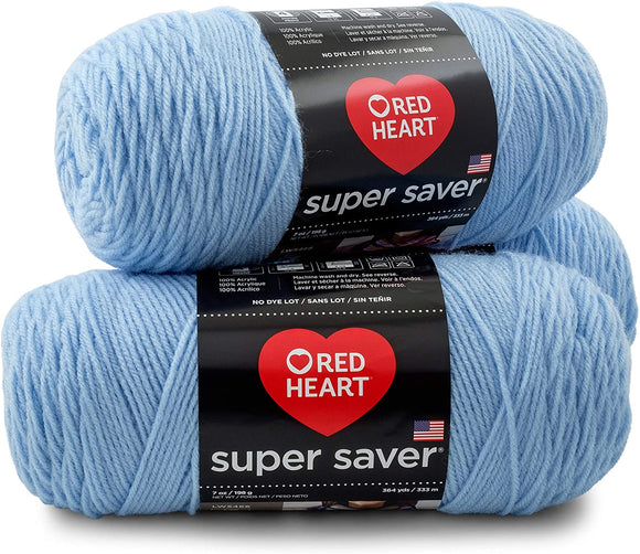 3-Pack RedHeart Yarn Light Blue